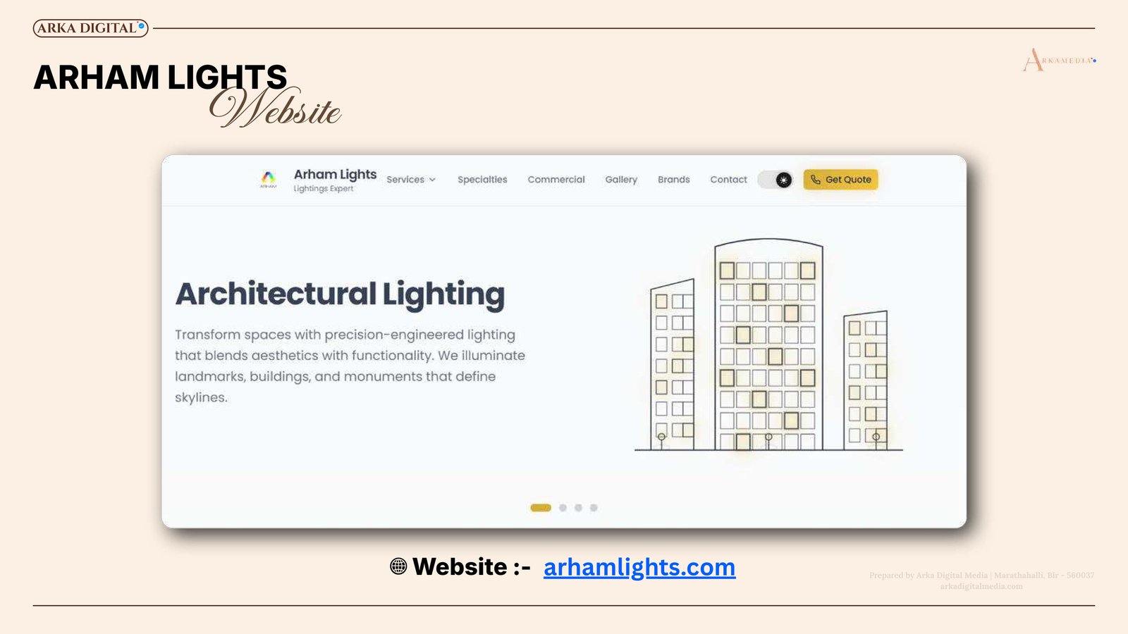 Arham Lights Website