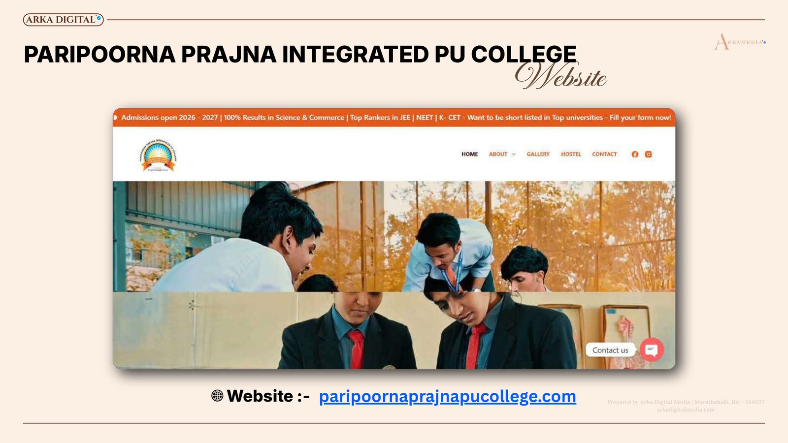 Paripoorna Prajna College Website